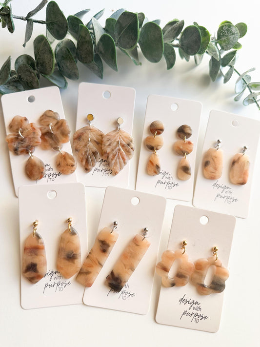 Blonde Tortoise Shell Earrings