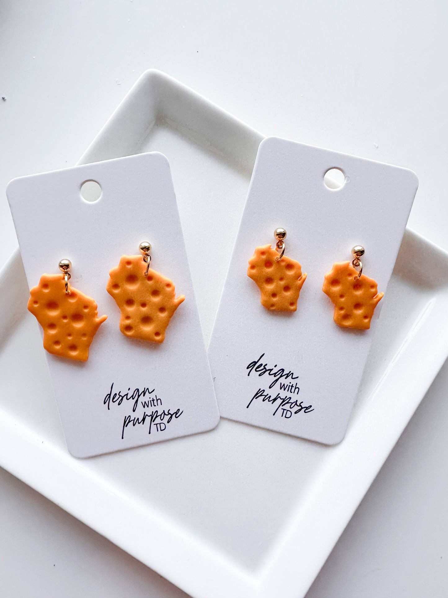 Cheese Head Green Bay Packers Earrings