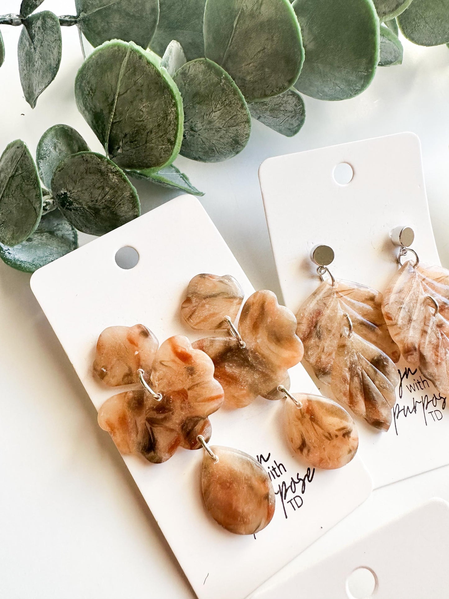 Blonde Tortoise Shell Earrings
