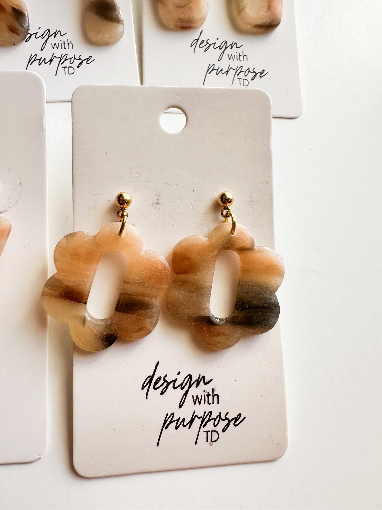 Blonde Tortoise Shell Earrings