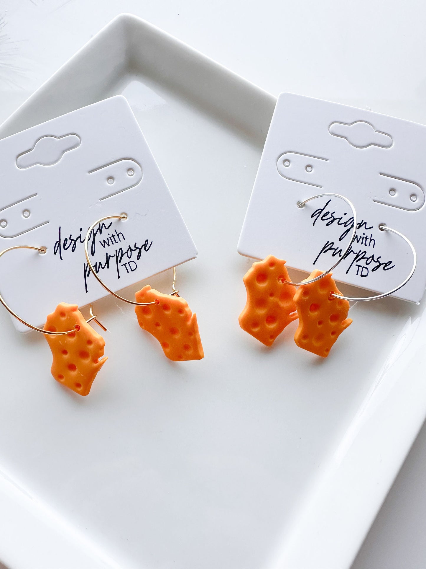 Cheese Head Green Bay Packers Earrings